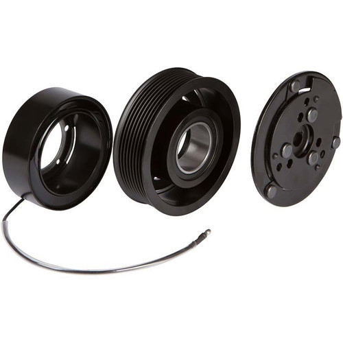 8 Rib Sanden Style AC Compressor Pulley with Clutch Black