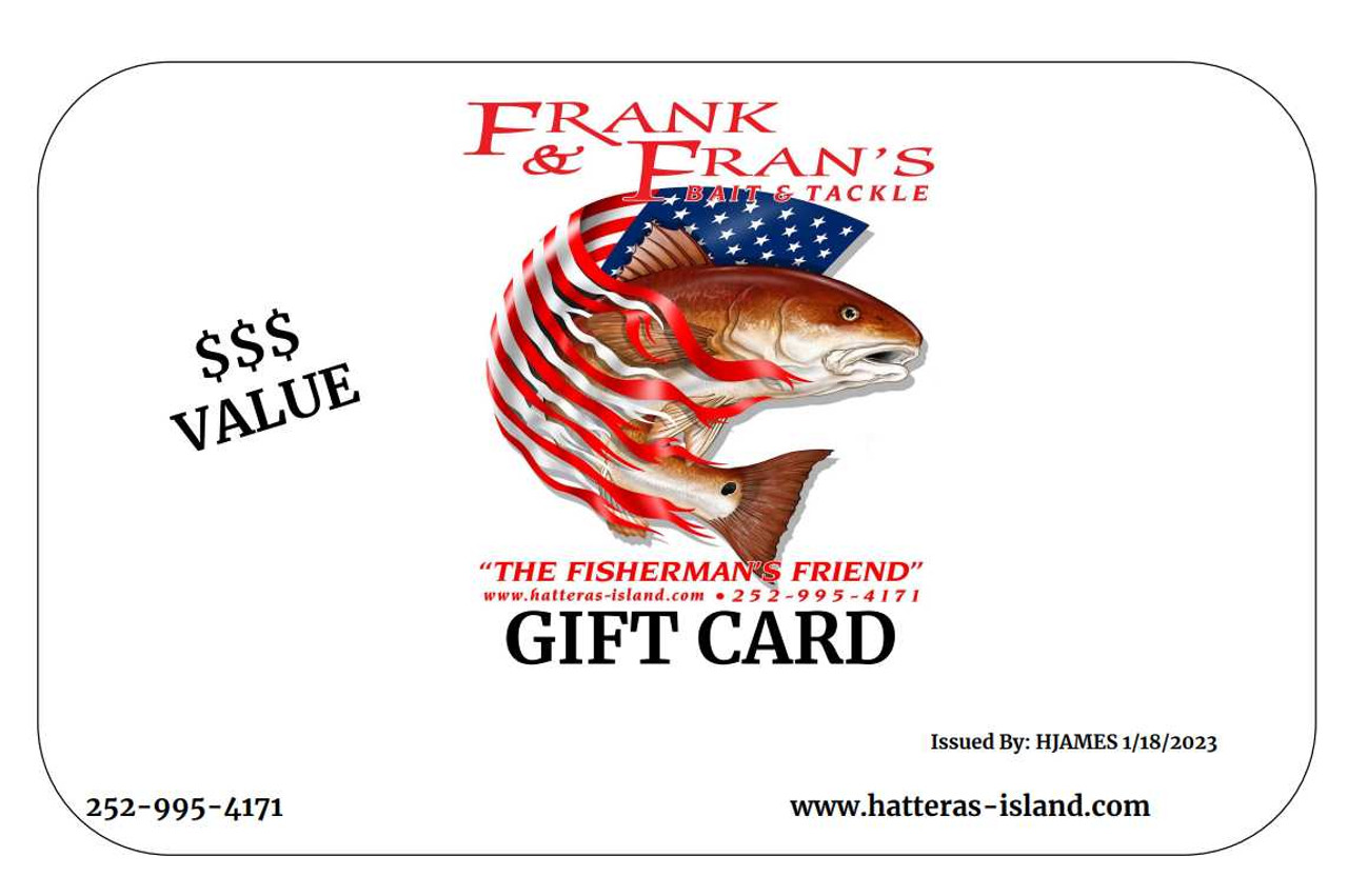 Frank and Fran's Gift Card GIFT CARDS
