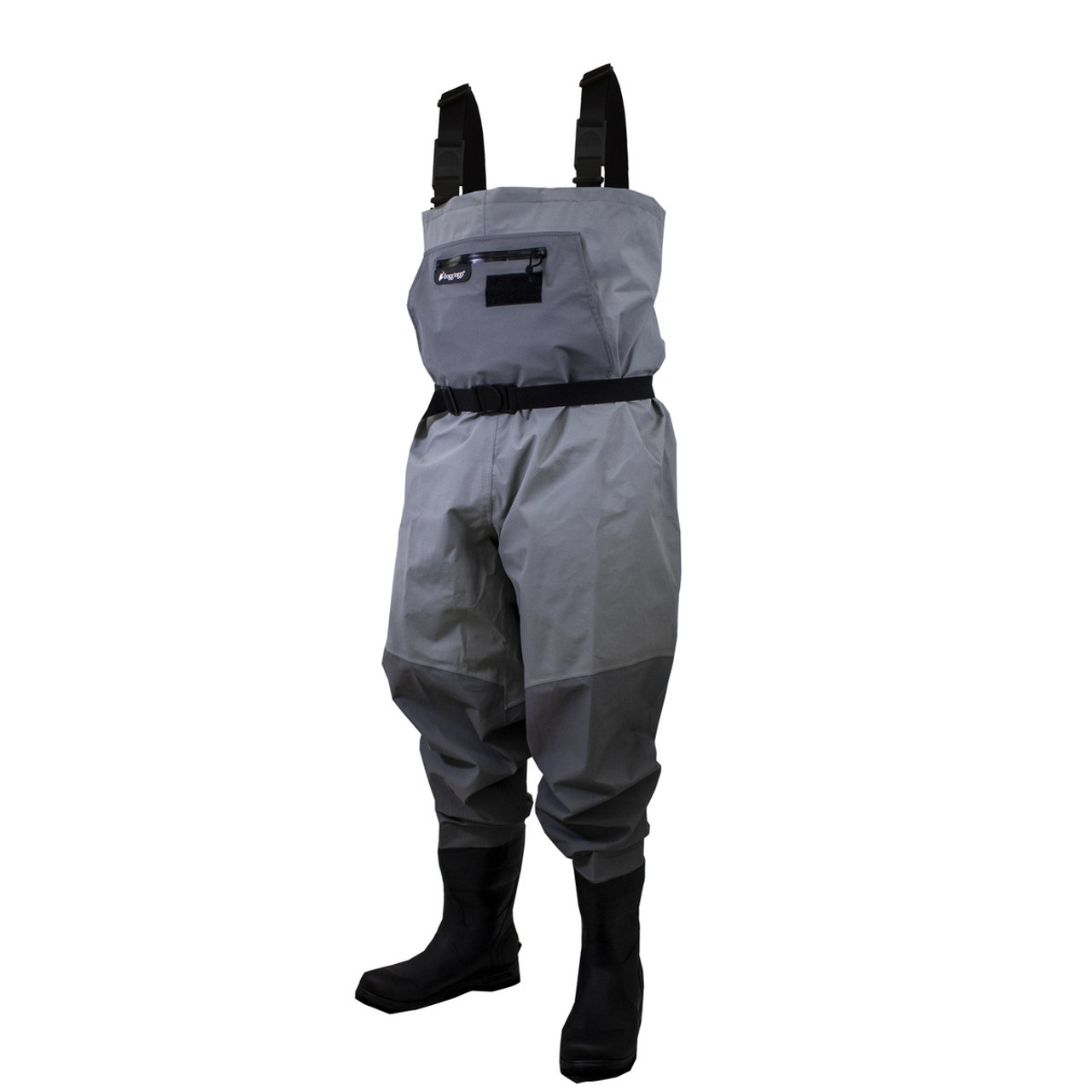 Frogg Toggs Men's Hellbender Pro Bootfoot Lug Sole Chest Wader, Gray, 12