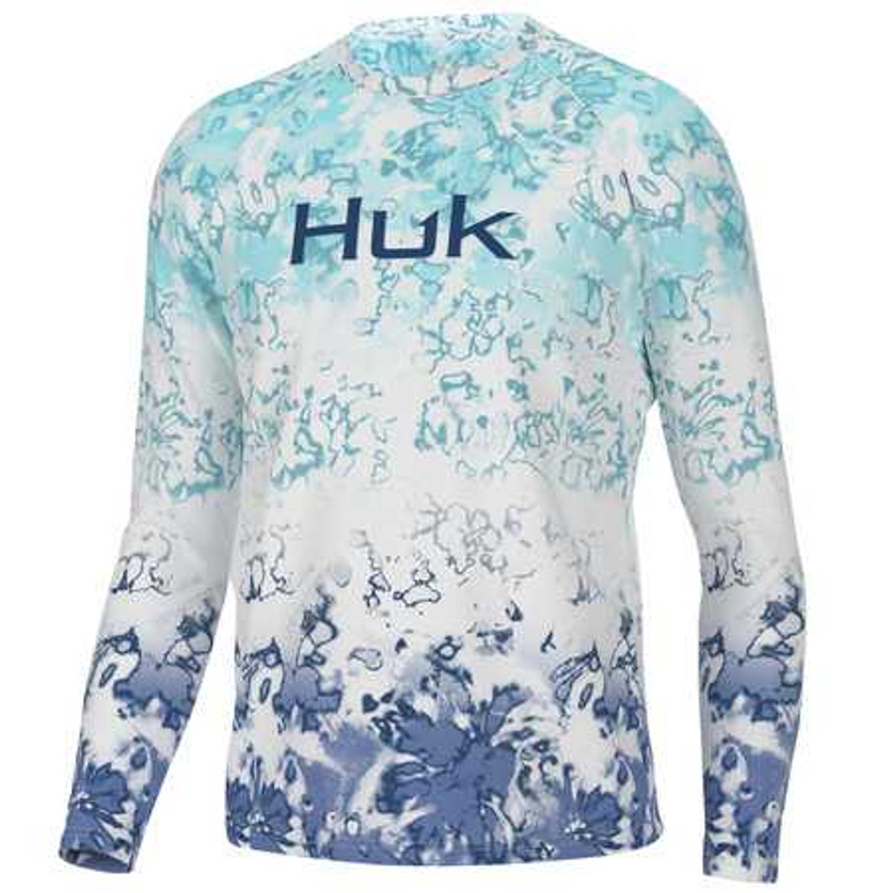 Huk Men's Fin America Fade Pursuit Shirt - Long Sleeve - Island Paradise, Size: XL