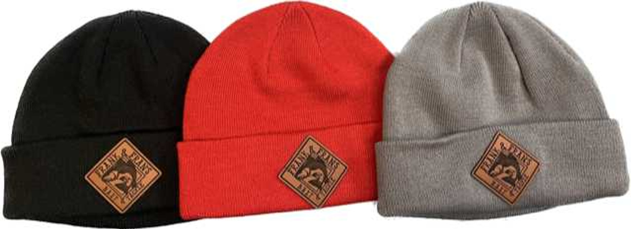 F&F Leather Patch Pacific P603K Beanie