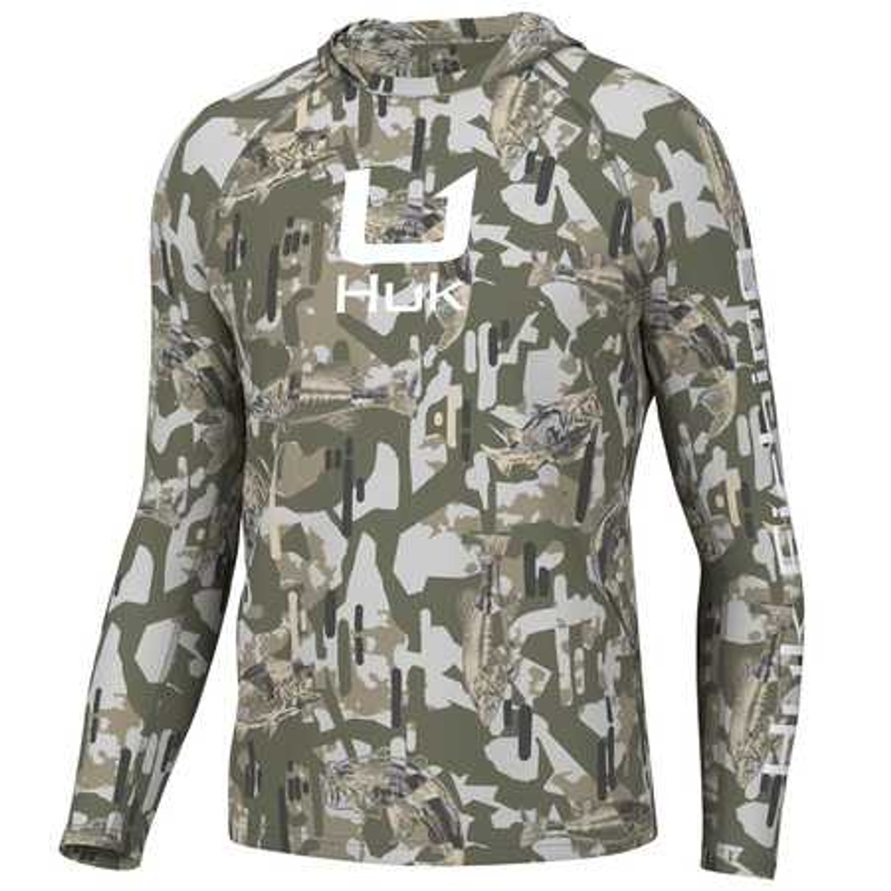 Huk Apex Vert Icon Performance Hoodie - Men's Moss 3XL