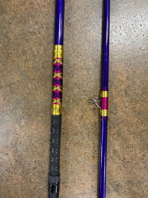 custom surf fishing rods Elite - 8'8'' Medium Durable rubber butt caps with aluminum mount rings They are entirely hand made including Toadfish Surf Rods - 10'6