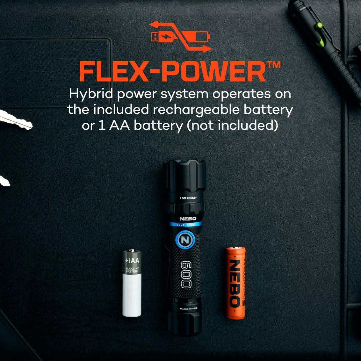 blueline by nebo flashlight Nebo Blueline 600 Flex Flashlight for OBX Fishing