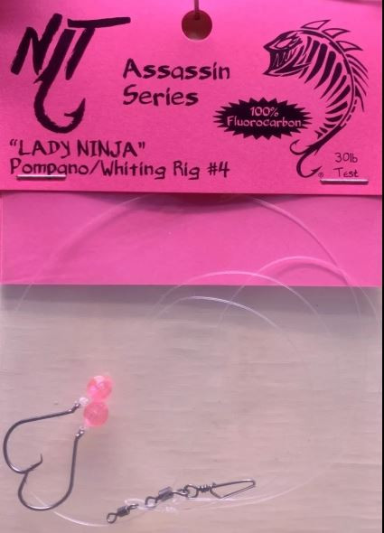 Ninja Tackle Lady Ninja Pompano / Whiting Rig #4
