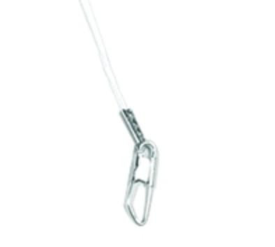 SEA STRIKER Sea Striker 2P 2-Drop Plain Bottom, a fishing lure with a sleek metal body and a clear plastic hook attachment.