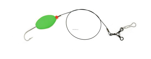 SEA STRIKER Sea Striker FBS3-G Bluefish Rig Fl, fishing lure with a green and red float and a hook for saltwater fishing.
