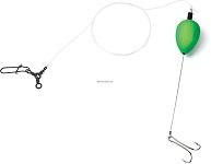 SEA STRIKER Sea Striker SSDMR-G Finger Mullet, fishing lure with green and black body and hook