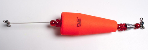 BILLY BAY Billy Bay 778 Pop N' Gurgle, fishing bobber with red beads and metal components.