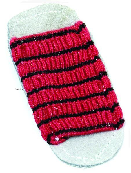 Angler's Choice FGPK-040 Finger Guard, red and black striped finger protection sleeve for fishing