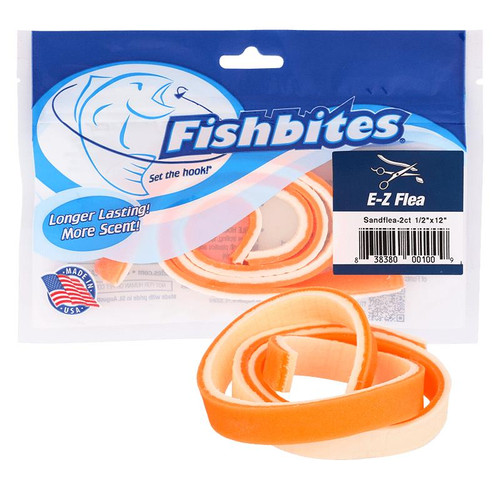 FISHBITES Fishbites E-Z Flea Longer, fishbites fish bait strips for fishing and pest control.
