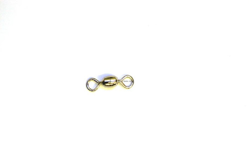 EAGLE CLAW Eagle Claw Crane Swivel, close-up of a small, shiny metal fishing swivel for fishing gear.