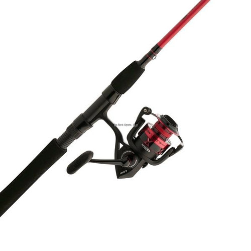 PENN FISHING TACKLE Penn Fierce IV Spinning Combos, a fishing rod and reel set with a pink rod and black handle reel.