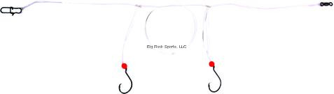 Sea Striker PRCH10 Pompano Circle, fishing lure with two red hooks and a metal ring