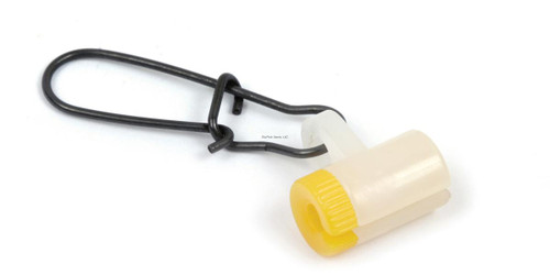 Sea Striker QSD-6P3 Quik Slide #6, fishing tackle accessory with a plastic slide and metal clip for bait or lure presentation.