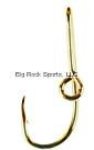 EAGLE CLAW Eagle Claw Hat Hook, close-up of a gold-colored fishing hook with a sharp point and a curved design.