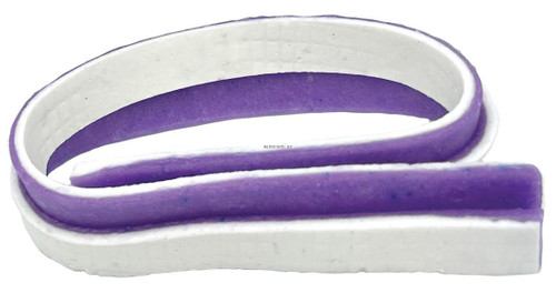 FISHBITES Fishbites Periwinkle Clam, soft plastic fishing bait in purple and white color designed to attract fish.