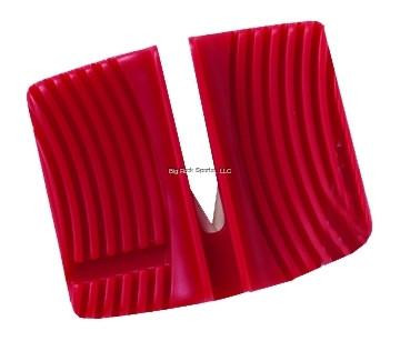RAPALA Rapala SH1 Knife Sharpener 1-Stage, red and durable knife sharpening tool with a grooved surface for effective sharpening.