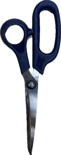 SOUTH HAMPTON CUTLERY Blue Scissors (Right Handed), high-quality blue-handled scissors with stainless steel blades designed for precise cutting.