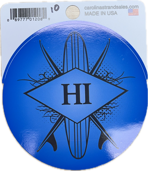 Decal - Hatteras Island Surfboard Round