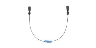 COSTA Costa Adjustable Retainer, image showing a close-up of the blue adjustable retainer with black hooks at both ends