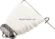 Danielson CTL Crab Throw Line, white woven throw line with metal handle and weighted end