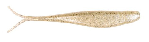 Z-Man Scented Jerk ShadZ, fishing soft plastic lure with a segmented, eel-like body and curling tail designed for attracting fish.