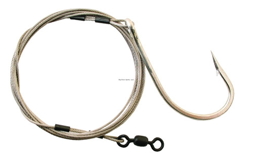 Calcutta CSHK9/0 Shark Rig 9/0 Hook w/270# Cable