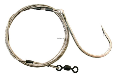 CALCUTTA Calcutta CSHK9/0 Shark Rig 9/0 Hook with 270# Cable, fishing hook and cable for shark fishing.