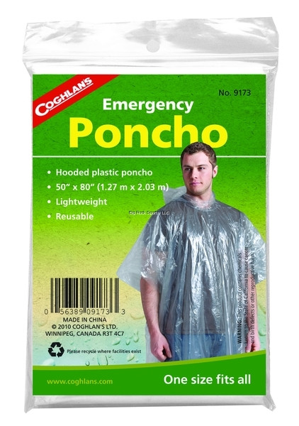 Coghlans 9173 Emergency Poncho