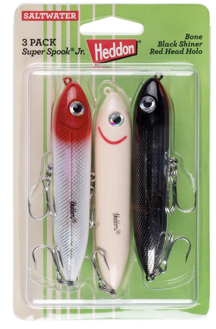HEDDON Heddon PK3X9236-2 3 Pack fishing lures, three different colored fishing lures with eye designs in pack