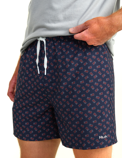 HUK Pursuit Printed Volley Short