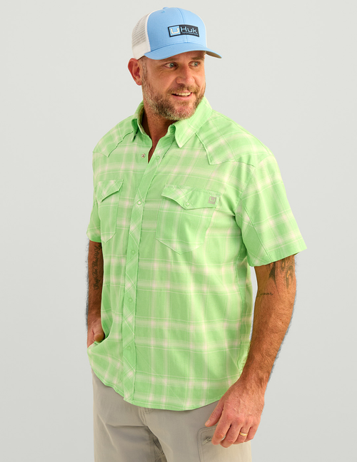 HUK Diamond Back Current Plaid SS