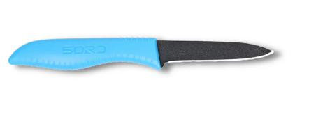 SORD Sord 3" Rigging Knife, blue-handled with a sharp pointed blade designed for rigging and nautical work.