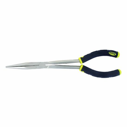 CALCUTTA Calcutta C11CRLRP Ultra 11" Long Reach Pliers, close-up view of the long reach pliers with rubberized handles and metal jaws.