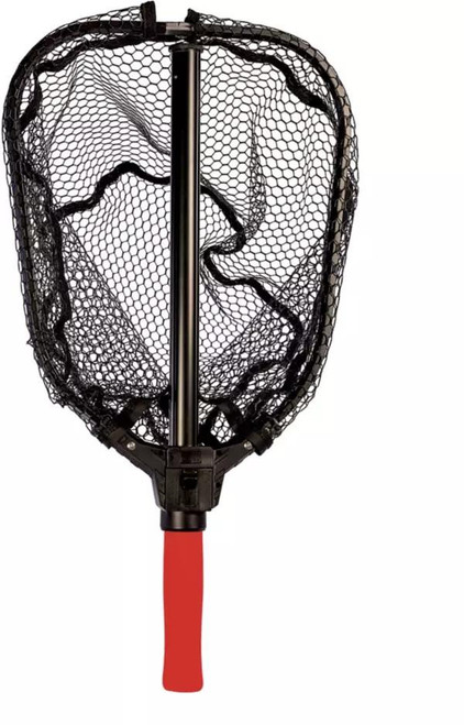 EAGLE CLAW Eagle Claw 10040-002 Folding Net, fishing net with a black mesh and red handle suitable for anglers.