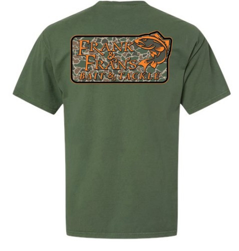 F&F Fish on Camo Short Sleeve With Pocket