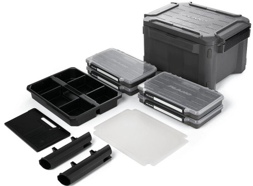 PLANO MOLDING COMPANY Plano GoNow 30L Fish Kit, versatile fishing tackle storage containers with multiple compartments and secure latches for organized fishing gear.