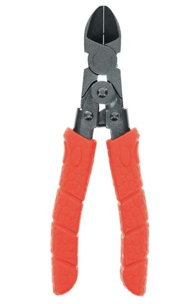 BUBBA BLADE Bubba Forged Wire Cutters, industrial-grade wire cutting tool with black forged steel blades and orange ergonomic handles.