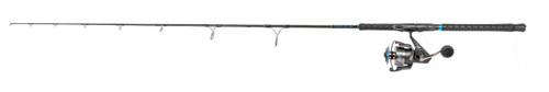 Quantum Quantum Benchmark Combo, fishing rod with reel and black handle, designed for sport fishing or angling.