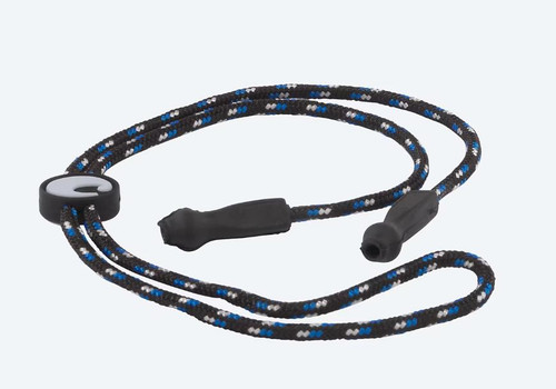 COSTA Costa Strap, a black and blue patterned adjustable strap with rubber fittings for secure attachment.