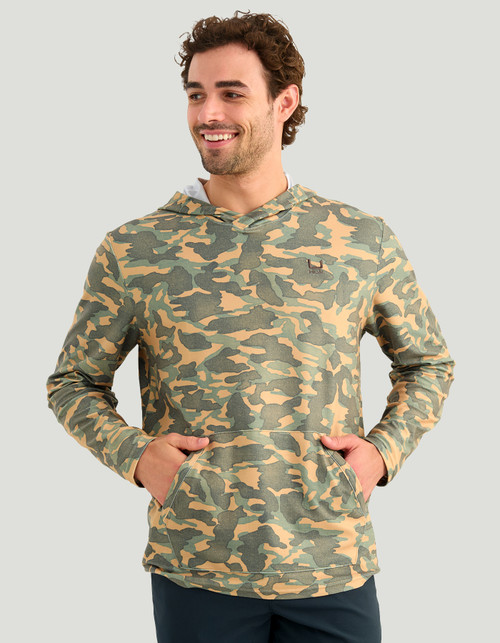 Huk Leeward Printed Fleece Hoodie