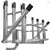 ANGLER'S FISH-N-MATE Surf-Mate 692 10-Rod Cooler Rack, stainless steel fishing rod and cooler holder with multiple slots and secure grips for fishing accessories.