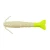 BERKLEY Berkley Gulp Alive Shrimp, soft plastic fishing lure designed to resemble a shrimp with a white body and a bright yellow tail.