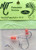 NINJA TACKLE Ninja Tackle Speckled Puppy Mullet, fishing tackle with a hook, beads, and bait for fishing.