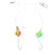 SEA STRIKER Sea Striker DT34-2T Bluefish Rig, colorful fishing rig with bright yellow and green beads and multiple hooks for bluefish fishing.