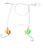 SEA STRIKER Sea Striker DT34S-2T Bluefish Rig, fishing rig with two colorful bouncing lures featuring ladybug patterns and hooks.