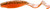 Z-Man FISHING PRODUCTS INC. Z-Man Curly TailZ, orange soft plastic fishing lure with glitter and a curly tail design.