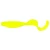 Z-MAN FISHING PRODUCTS INC. Z-Man Curly TailZ, a bright yellow soft plastic fishing lure with a curly tail design.