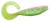 Z-Man Curly TailZ, soft plastic fishing lure with a curly tail in light green with glitter for fishing